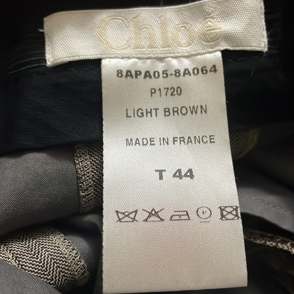 Chloe’ Light Brown 100% wool 100% cotton Pants. - Picture 4 of 6